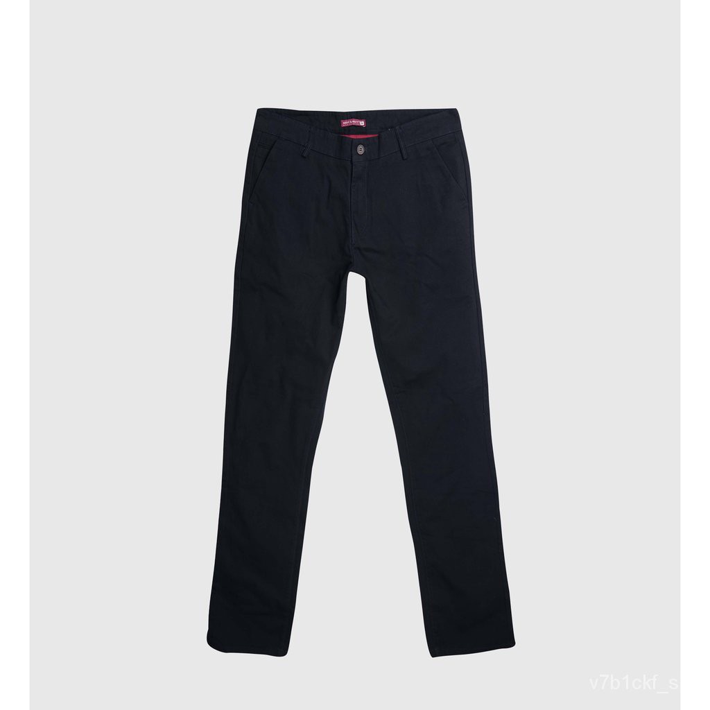 Navy & Navy Men's Long Chino Slim Fit | Shopee Malaysia