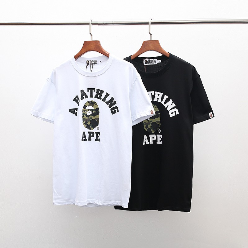 bape t shirt grey