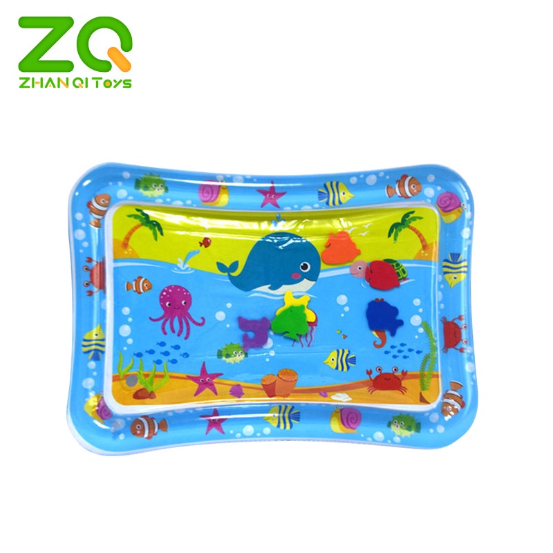 ZHANQI TOYS Baby infant Water Play Mat Tummy Time Cushion Inflatable Patted Playmat Sea world Fun water mat