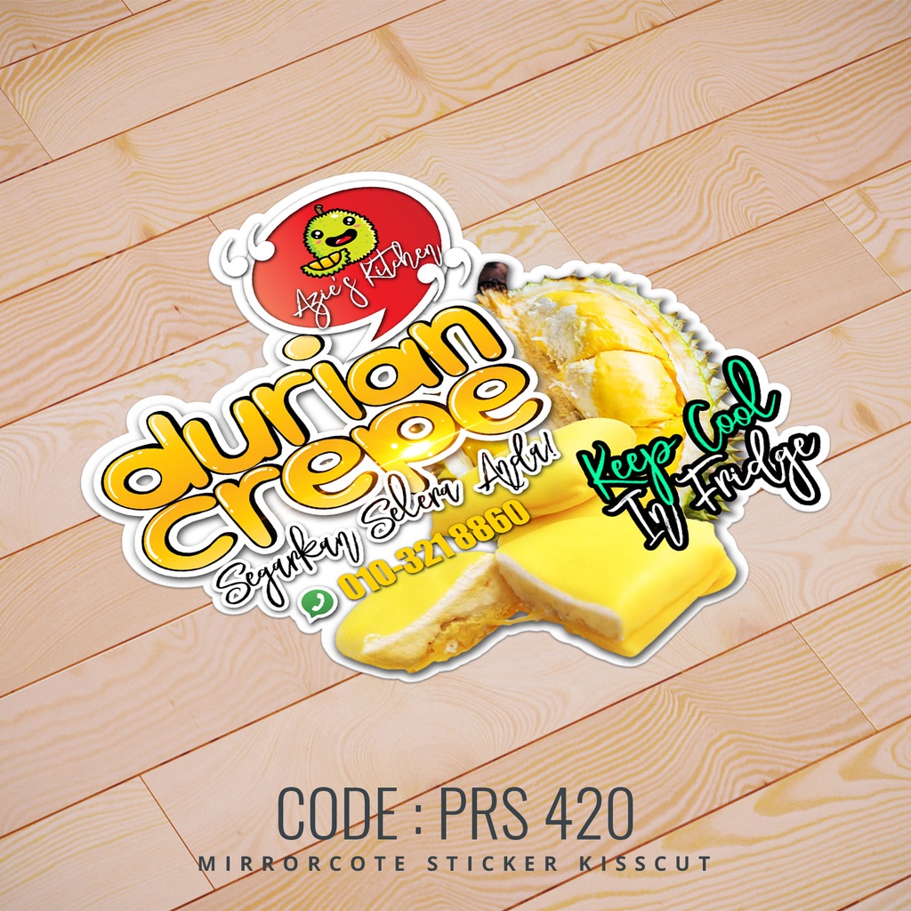 STICKER STIKER DURIAN CREPE