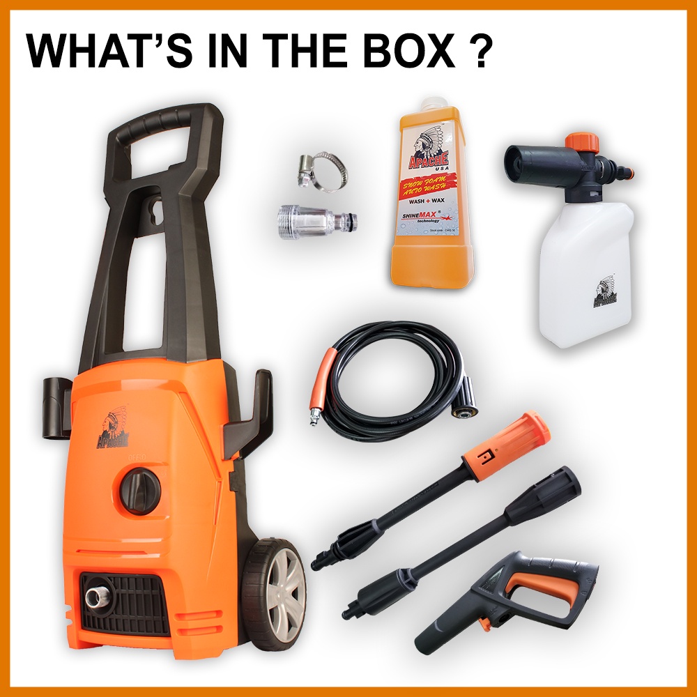 Apache Turbospray Hm4411 Water Jet High Pressure Cleaner Water Jet Sprayer Machine Mesin Cuci Kereta Car Washer Shopee Malaysia