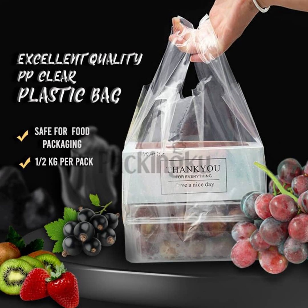 Pp Clear Singlet Bag Pp Transparent Singlet Bag Plastik Beg