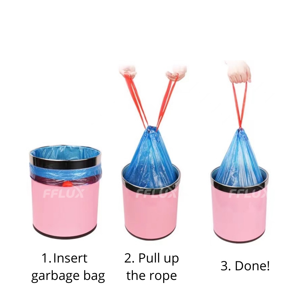 FFLUX Garbage Bag With Rope Plastik Sampah Bertali Rubbish Bags Dustbin ...