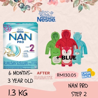[RM 116.60 AFTER SHOPEE COIN REBATE] Nestle Nan Pro Step 2 (2'-FL) (1.3kg) Exp: 11/2022