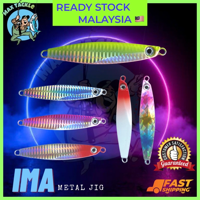 1pcs【IMA】METAL JIG Fishing Lure Bait Umpan Mancing Artificial Jigging Lures 10g/14g/21g/30g/40g/60g/80g