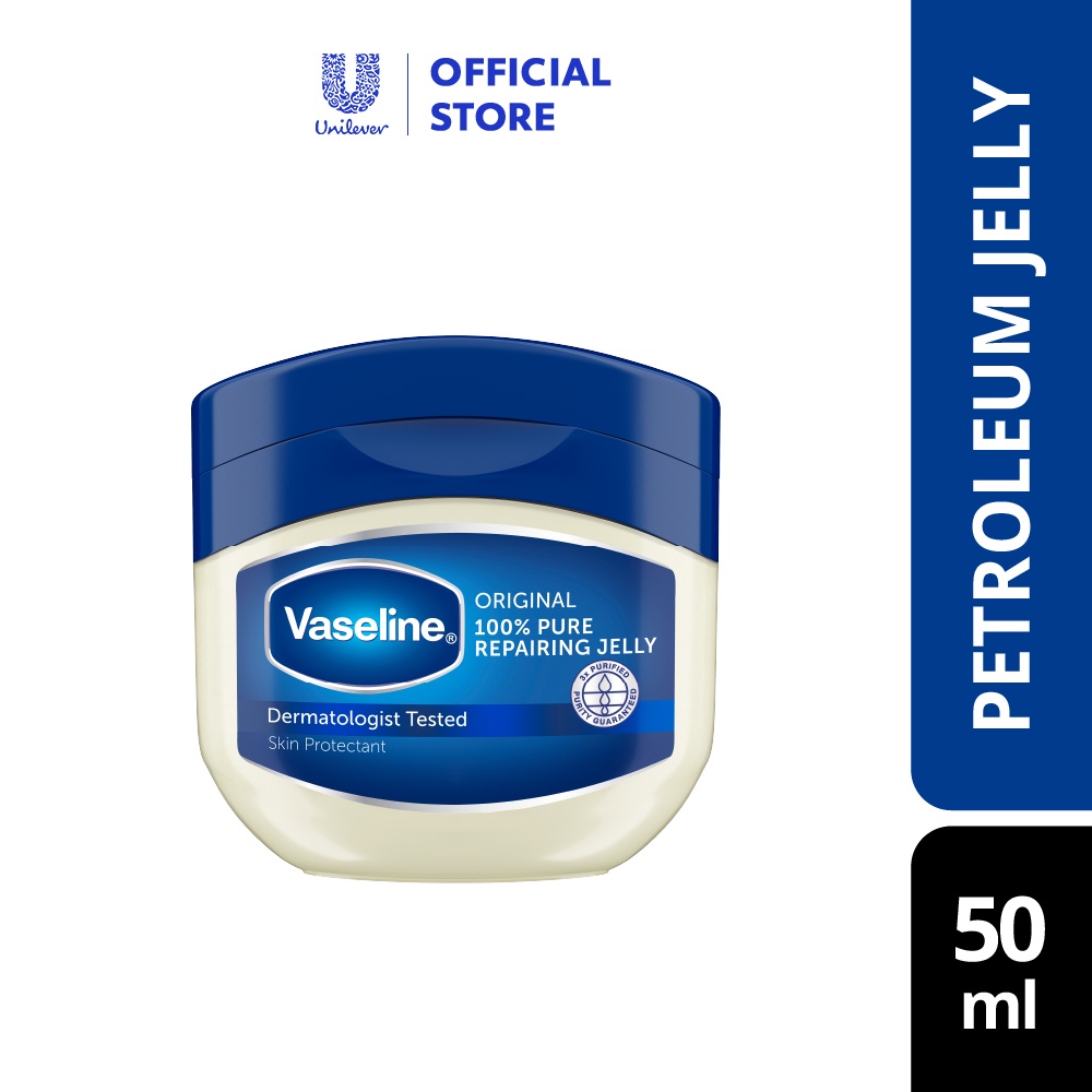 Vaseline Petroleum Jelly Original 100 Pure 50ml Shopee Malaysia