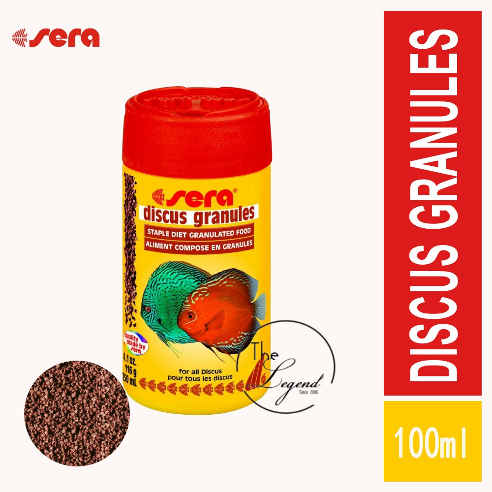Fish Food Sera Discus Granules 100ml/48g Makanan Ikan Hiasan