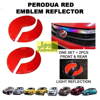 [Ready Stock] High Grade 2tone Perodua Logo Sticker 