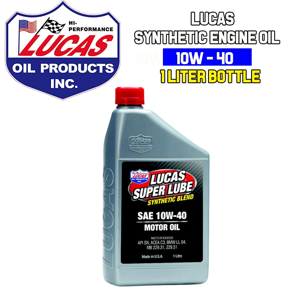 LUCAS SYNTHETIC ENGINE OIL 10W40 YAMAHA Y15Z Y15 LC135 HONDA EX5 