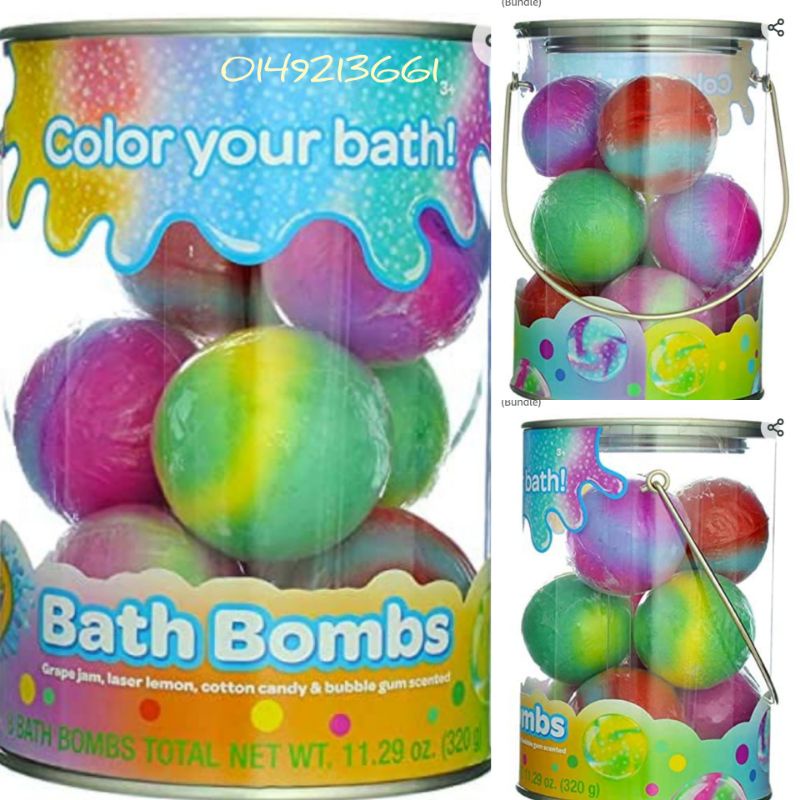 Bath Bomb Crayola Colour Your Bath 8 Colourful Scentd Balls Shopee