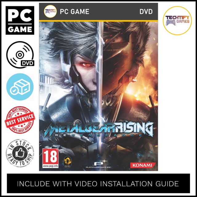 Pc Game Metal Gear Rising Revengeance Offline Dvd Shopee Malaysia