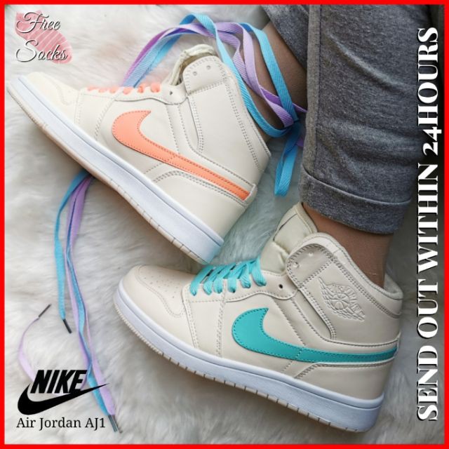 air jordan 1 mid gg multi color swoosh