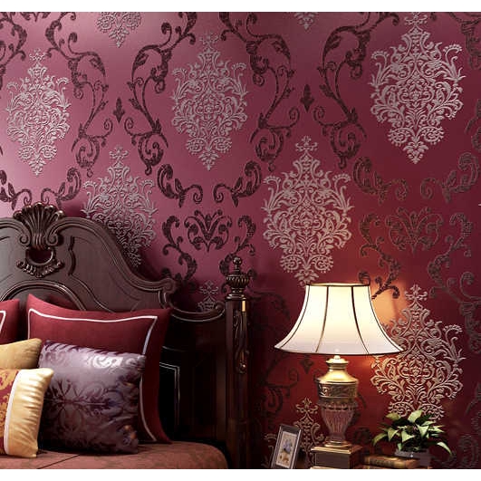 SOOF 3D Nonwoven Wallpaper European Style Nonselfadhesive Wallpapers Wall Paste Golden