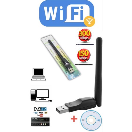 300mbps DVB T2 Wifi Wifi Dongle Wifi Receiver for TV Box PC Laptop high quality ship from kedah | Shopee Malaysia