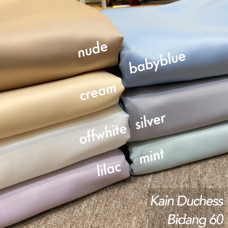 🔥KAIN DUCHESS🔥BAJU PENGANTIN BRIDAL SATIN KAIN KOSONG