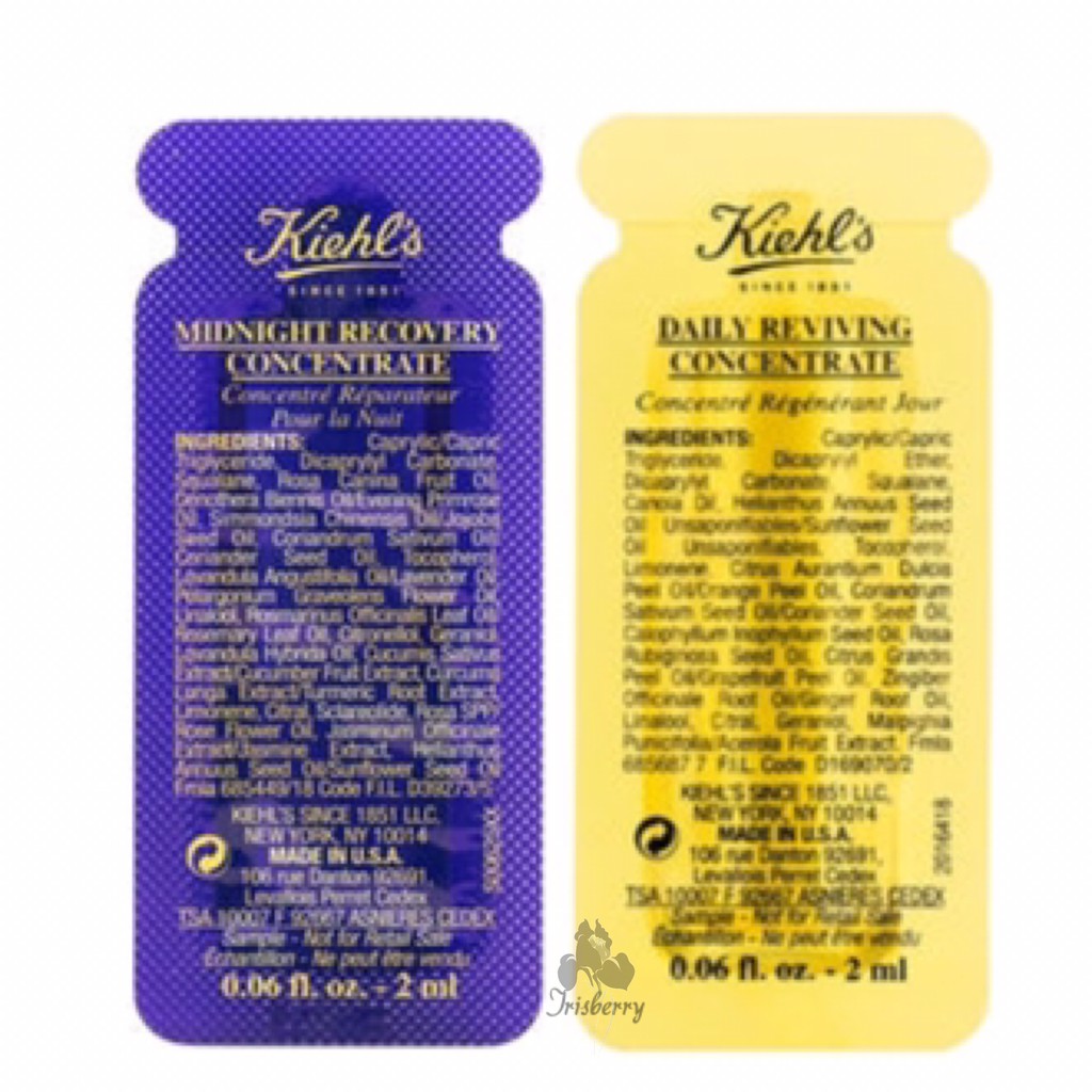 Kiehl S Midnight Recovery Daily Reviving Concentrate Serum Trial Pack Shopee Malaysia