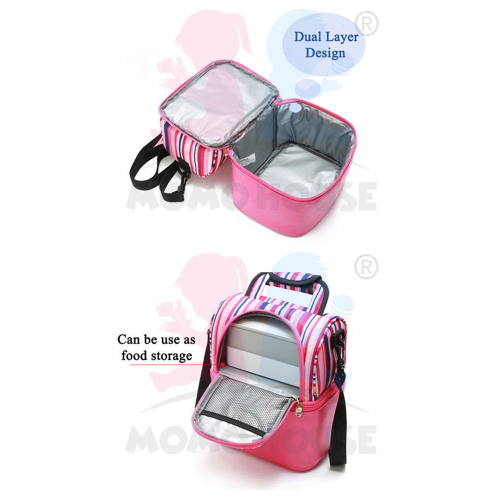 1 X Beg Susu Bayi 2 Lapis Portable 2 Layer Sling Cooler Bag For Breastmilk Storage Bag Bottle Feeding Shopee Malaysia