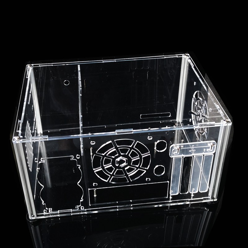 Acrylic Computer Case DIY Transparent Dustproof Desktop Gaming Case ATX