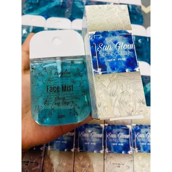 SUNGLOW SUNSCREEN & FACE MIST