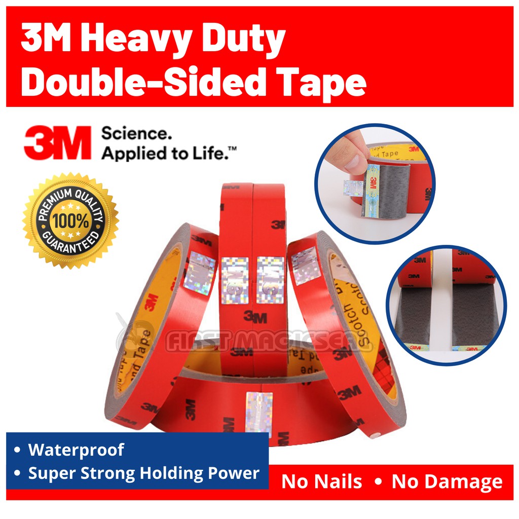3M™ Heavy Duty DoubleSided Tape Super Strong Outdoor Mounting Tape