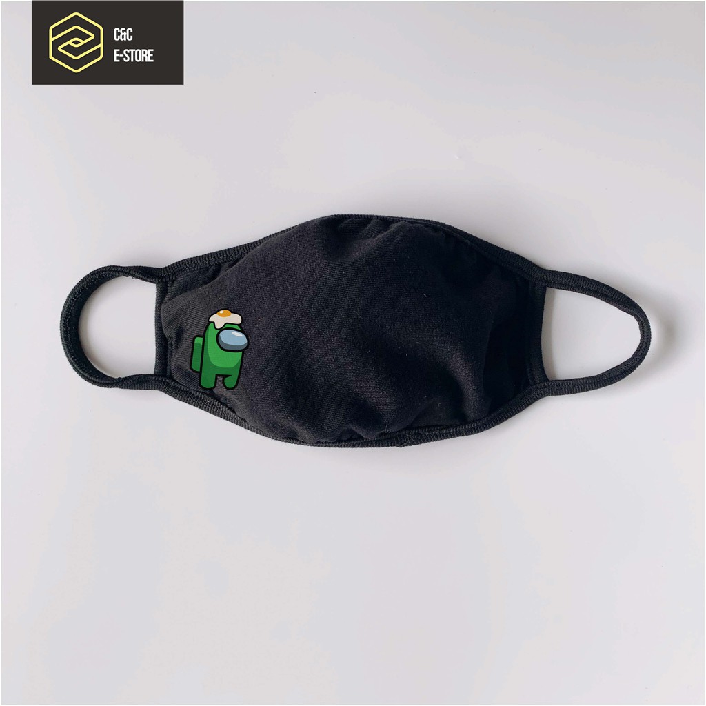 [Ready Stock] Among Us Reusable Fabric Face Mask - Hats and pets