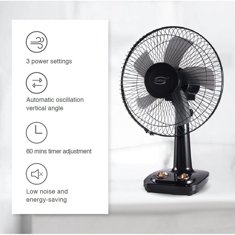 kipas Table fan ground fan kipas meja one year warranty local shipping 12 inch