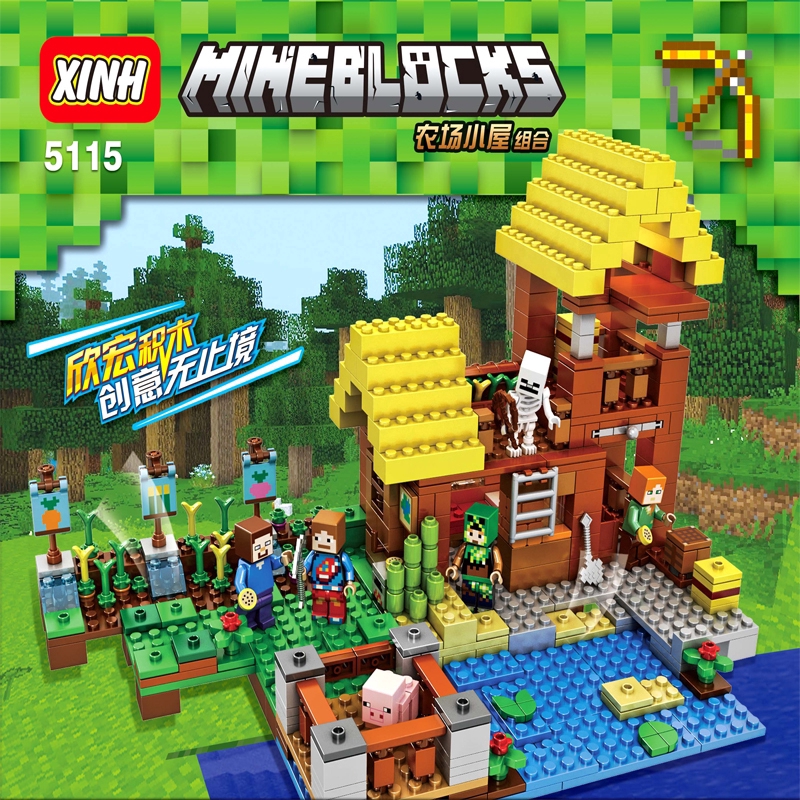 lego minecraft farm cottage