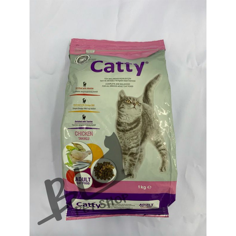 Catty Cat Food Adult Kitten Chicken Lamb 1kg Original Pack Shopee Malaysia