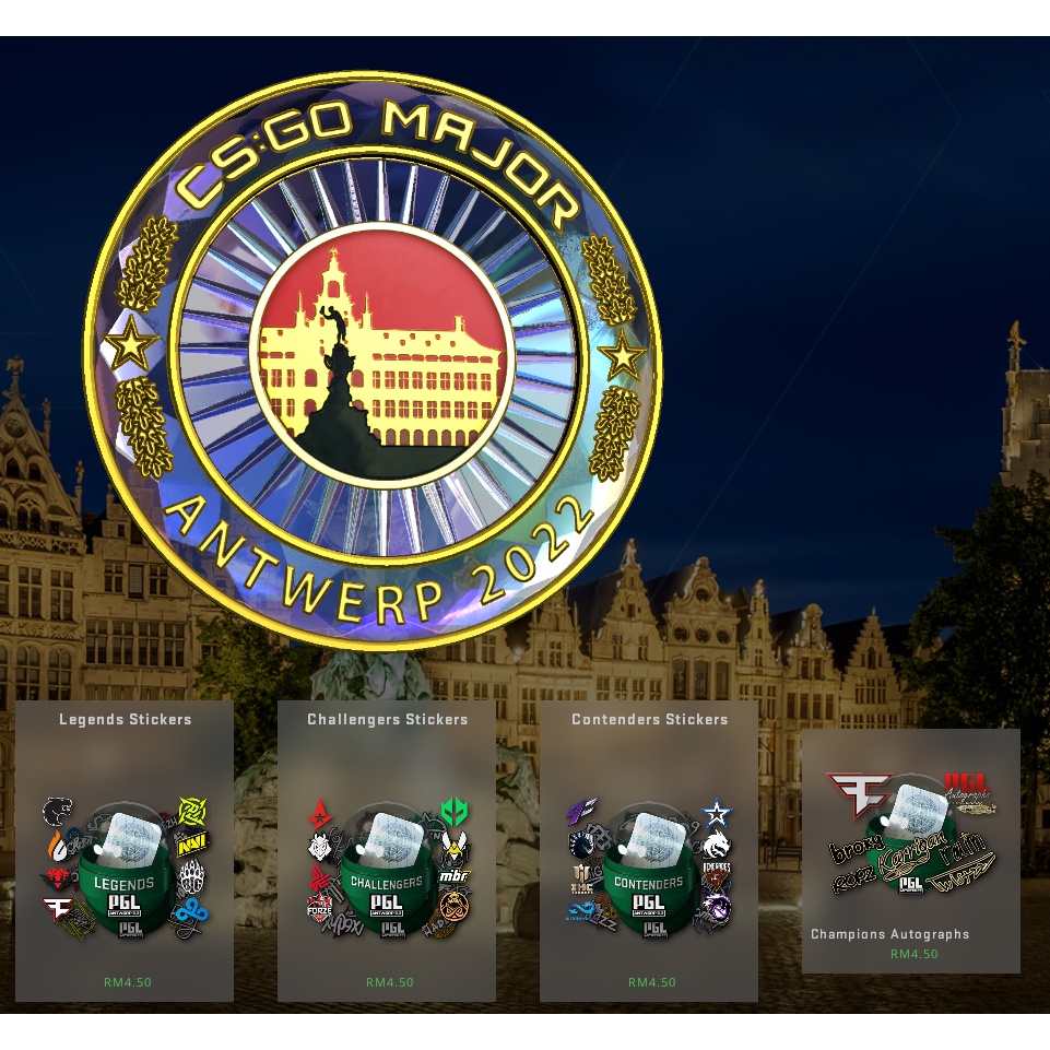 CSGO Antwerp 2022 Legends/Challengers/Contenders/Champions Sticker