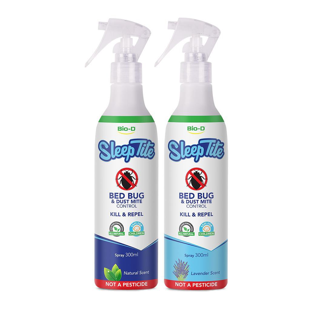 BioD SleepTite Bed Bug & Dust Mite Control 300ml Spray Natural