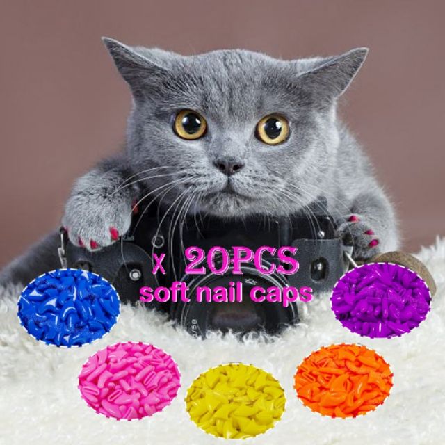 Wholesale borong sarung kuku kucing soft pet cat dog kitten paw 