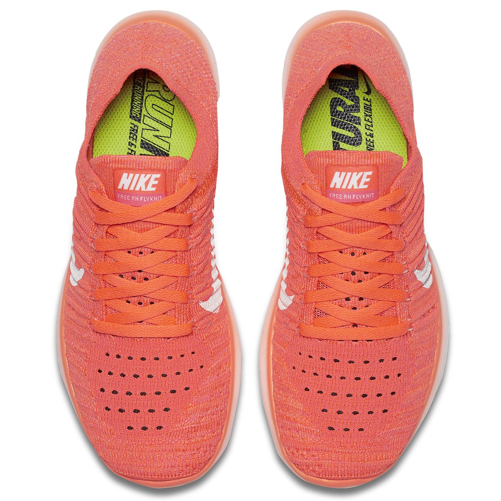 nike free rn flyknit orange