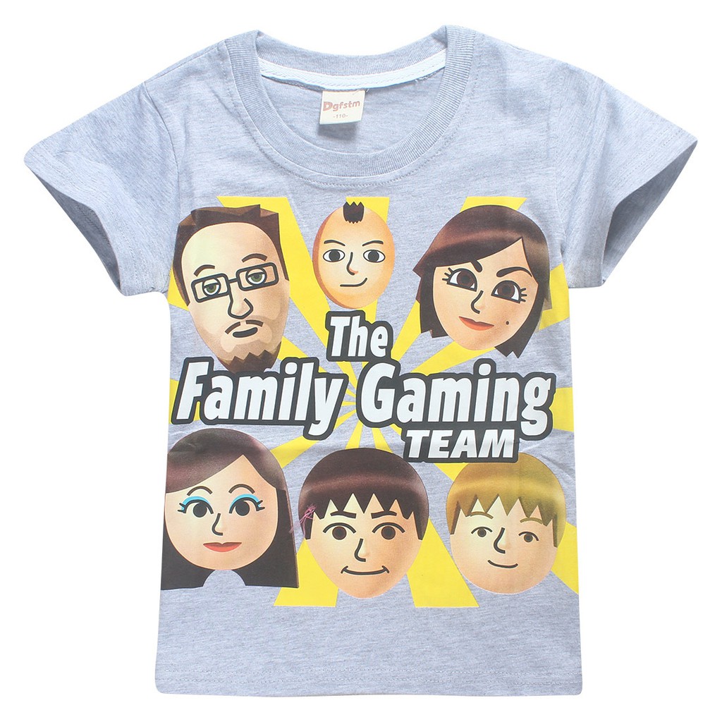 New Roblox Fgteev The Family Game T Shirts For Girls Kids T Shirts Big Boys Short Sleeve Tees Children Cotton Funny Tops Shopee Malaysia - roblox boys t shirt lego cartoon print kids tops christmas shirt new years tees big boy clothes shopee malaysia