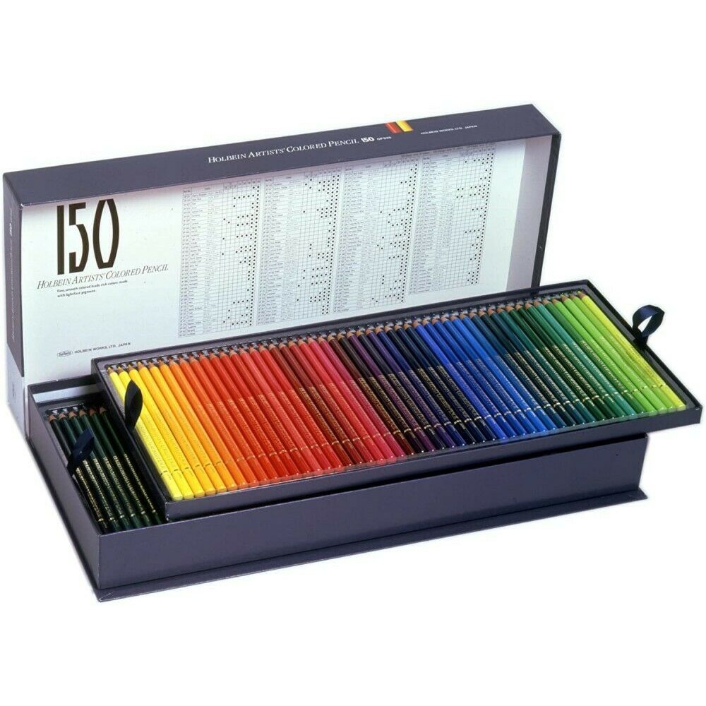 Japanese Holbein Expert Grade Oily color pencil Artists' (Paper Box