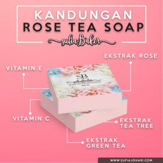 Rose tea soap by Sufia Baker  Shopee Malaysia