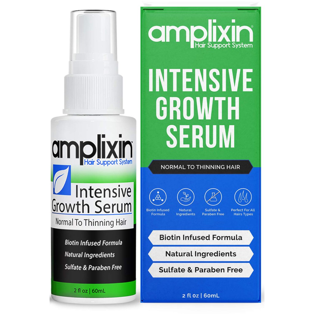 Amplixin Intensive Biotin Hair Growth Serum - Hair Loss Prevention  Treatment For Men & Women With Thinning Hair - Sulfate-Free Dht Blocker For  Receding Hairline & Pattern Baldness, 2Oz | Shopee Malaysia