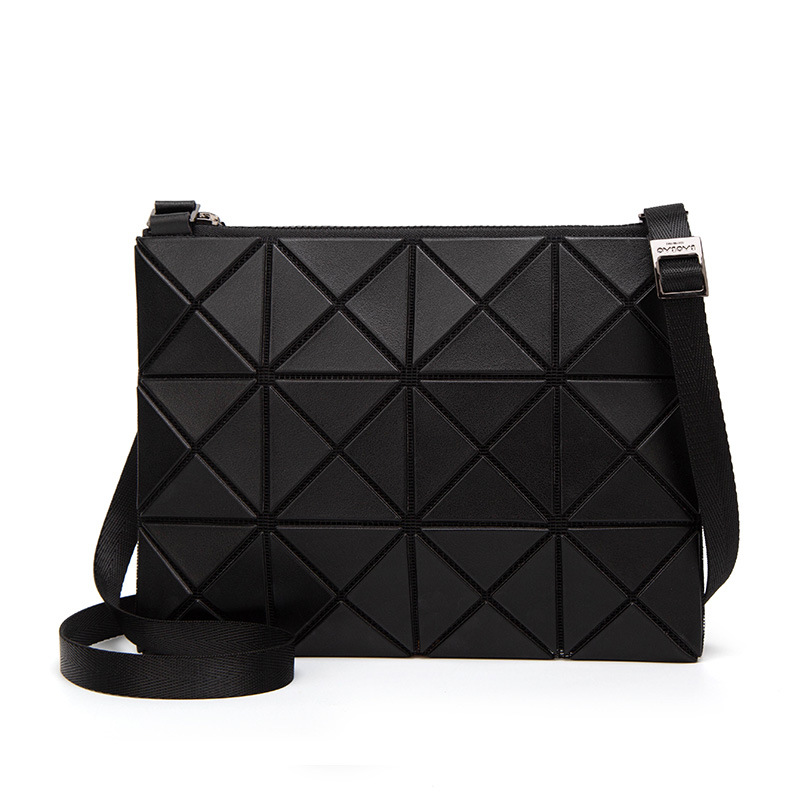 Fashion Womens Purses and Handbags Matte Geometric Leather Shoulder Tote Bag 