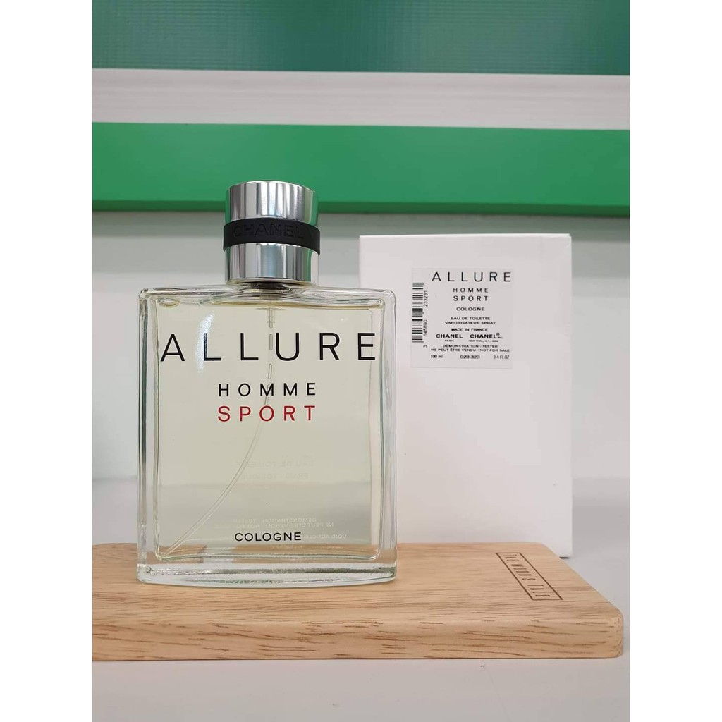 100% ORIGINAL] Chane! ALLURE HOMME SPORT Cologne for Men Tester Unit |  Shopee Malaysia