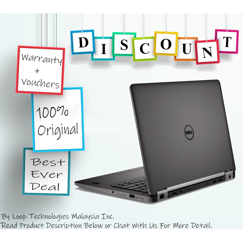 Dell Latitude E7470 Core I7 6600u 2 80ghz 8gb Ddr4 Ram 256gb Ssd Storage Shopee Malaysia