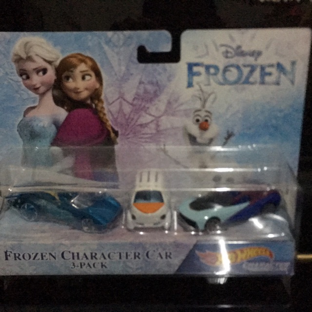Hot Wheels Disney Frozen Character Cars Elsa Olaf Anna Shopee Malaysia