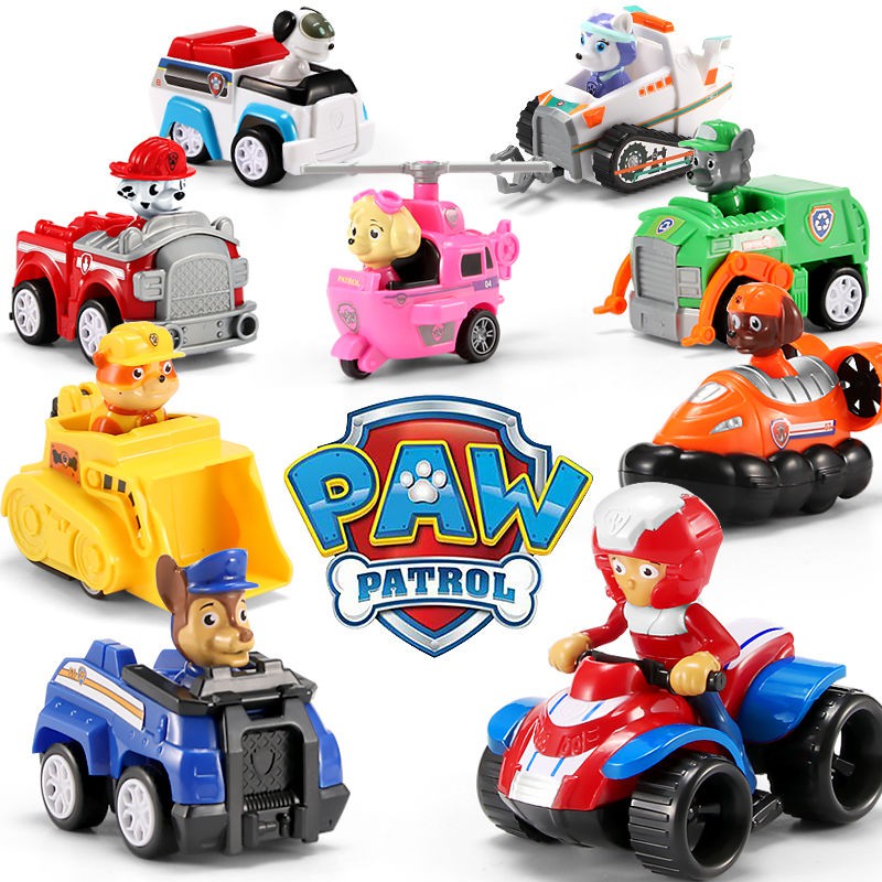 paw patrol toy car set