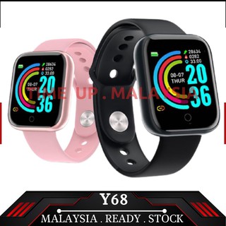 [ READY MALAYSIA 🔥FAST DELIVERY ] Y68 Smart Watch Fitness Tracker Digital Heart Rate WATCH WOMeN /MEN SMARTWATCH