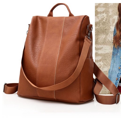 soft leather women's backpack