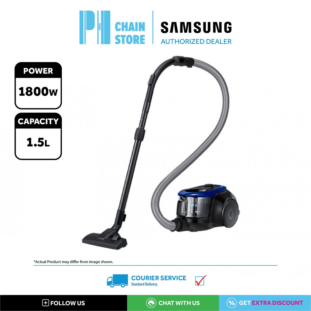 SAMSUNG VC18M2120SB/ME 1800W CANISTER WITH CYCLONE FORCE VACUUM CLEANER