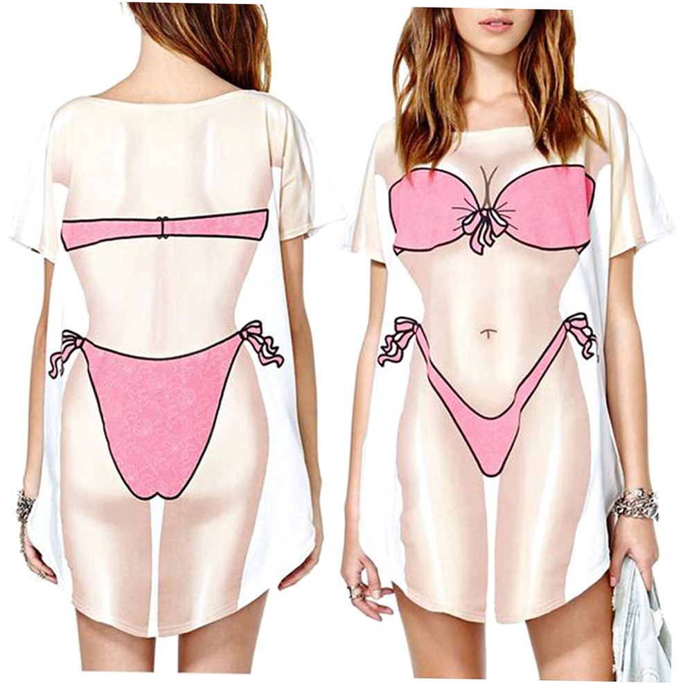 funny bikini cover up t shirt