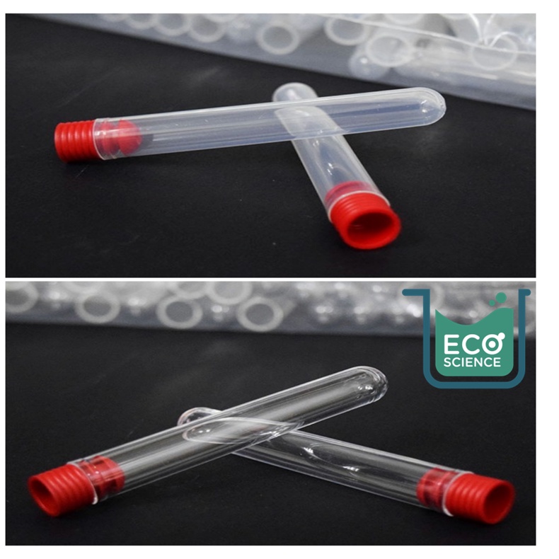[BULK] Test Tube Plastic with High Grip Flush Fitting Cap Shopee Malaysia