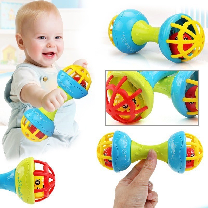 baby dumbbell teether