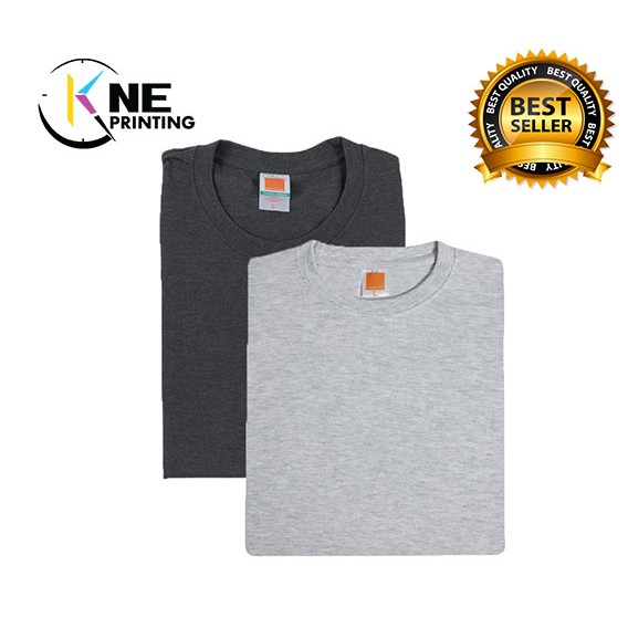 Oren Sport Ct51 Comfy Cotton Round Neck T Shirt Ash Grey Dark Grey Unisex Shopee Malaysia