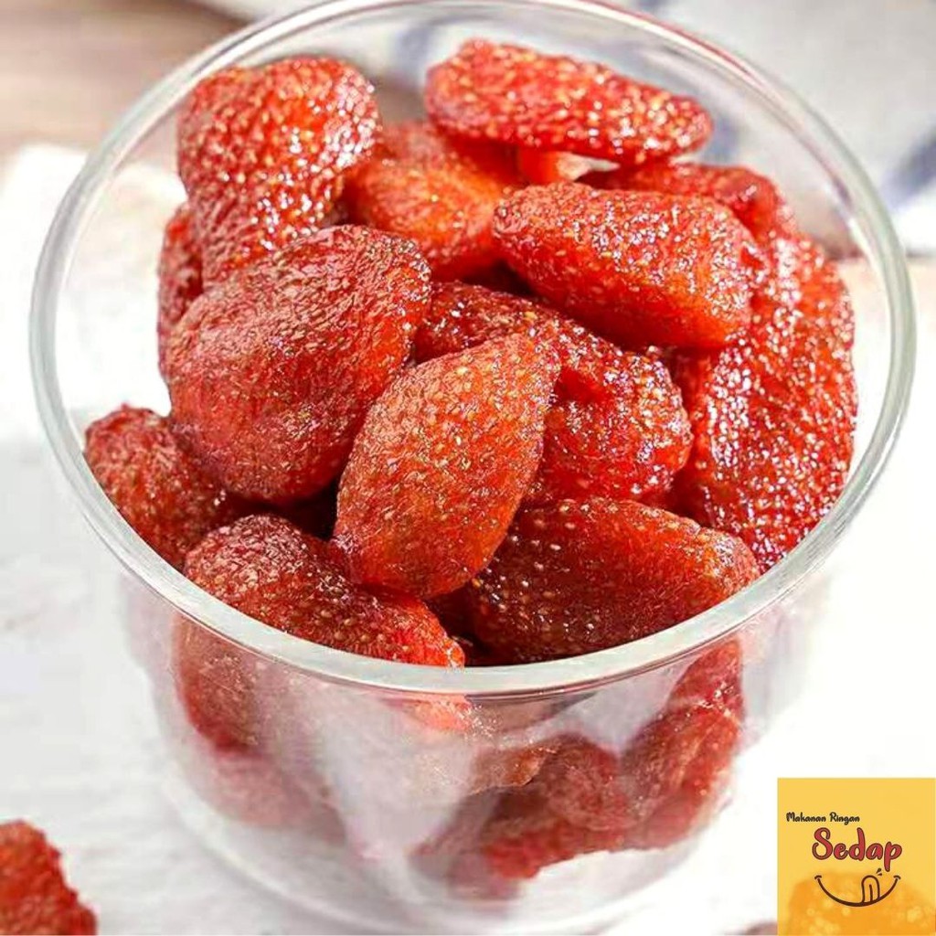 50g 250g Dried Strawberry / Strawberi Kering - Halal [Dried fruit groceries snacks food nuts]