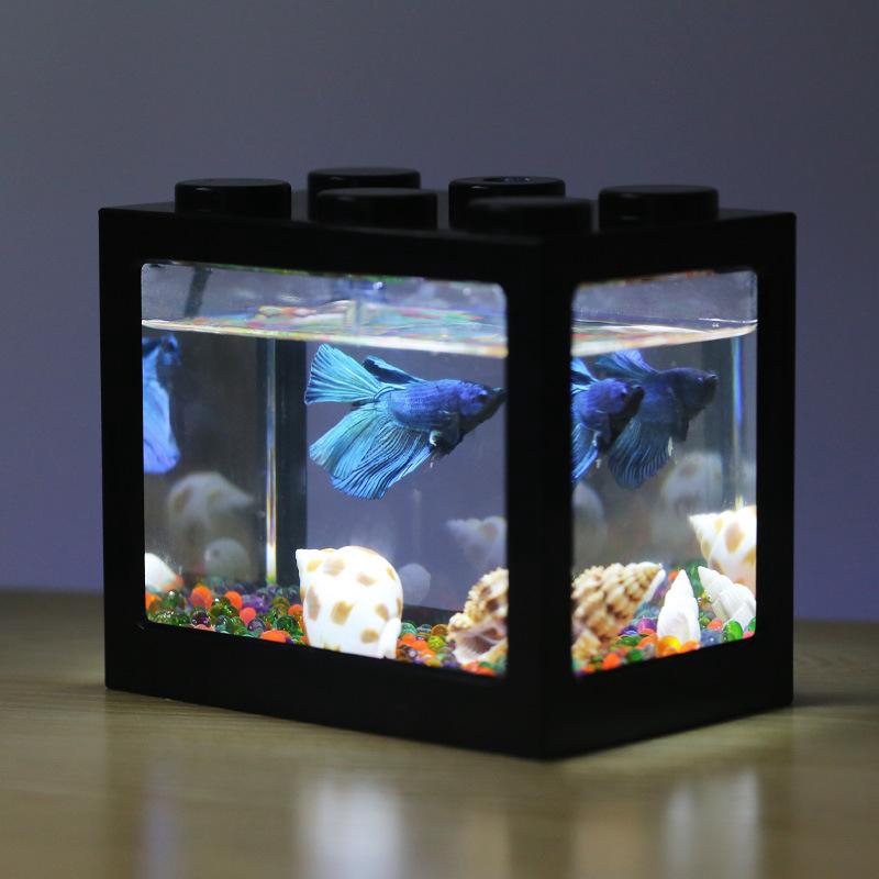 lego block fish tank